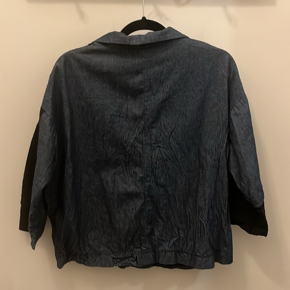 Alembika Ozai N Ku Jacket & Cropped Pants Set NWT Blue Denim Chambray Size XS - Picture 5 of 15